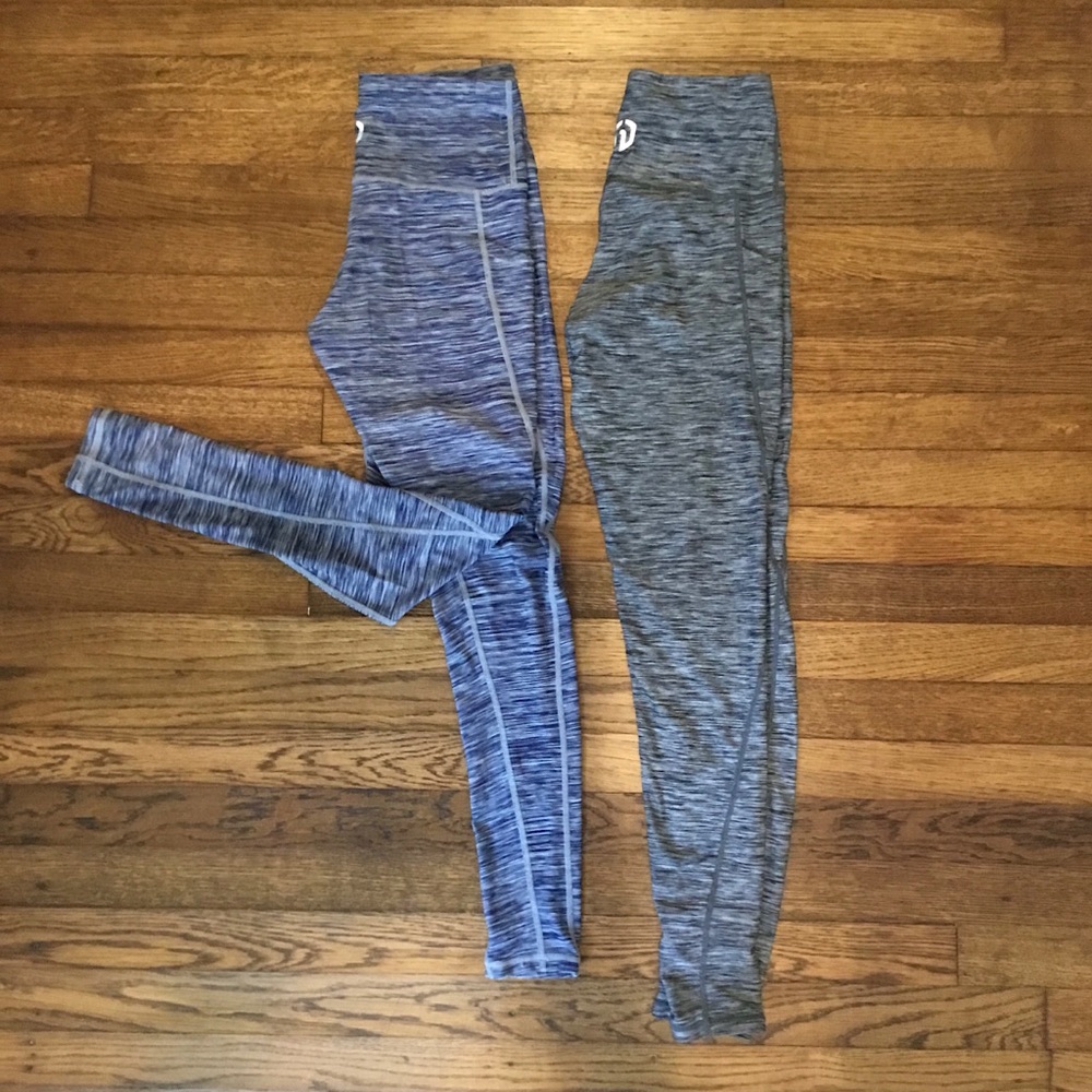 Set of 2 Heathered Workout Leggings